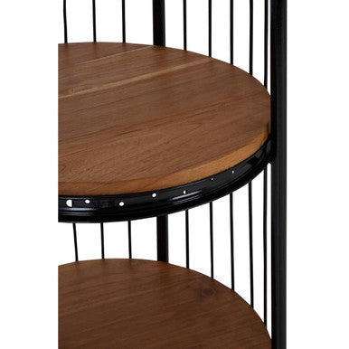 Medium 3 Tier Black Birdcage Shelf Unit | Mantis