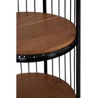 Medium 3 Tier Black Birdcage Shelf Unit | Mantis