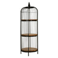Small Black Finish Birdcage Shelf Unit | Mantis