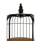 Small Black Finish Birdcage Shelf Unit | Mantis