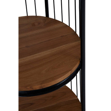 Small Black Finish Birdcage Shelf Unit | Mantis