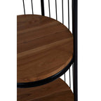 Small Black Finish Birdcage Shelf Unit | Mantis