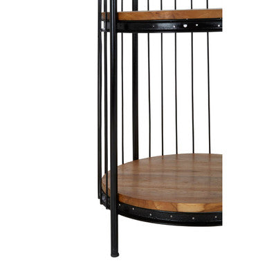 Small Black Finish Birdcage Shelf Unit | Mantis