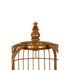 Small 3 Tier Gold Finish Birdcage Shelf Unit | Mantis