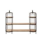 Long Black Finish Birdcage Shelf Unit | Mantis