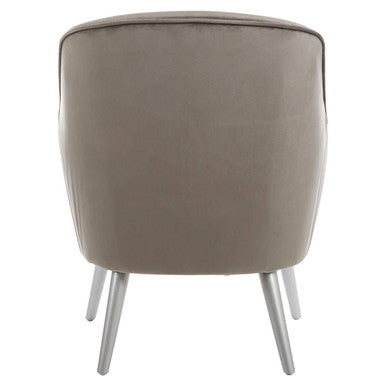 Grey Velvet Chair | Louxor