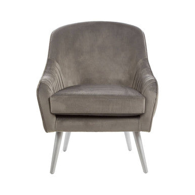 Grey Velvet Chair | Louxor