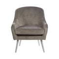 Grey Velvet Chair | Louxor