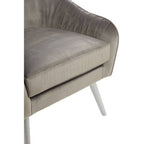 Grey Velvet Chair | Louxor