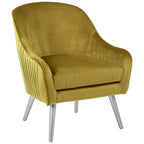 Mustard Velvet Armchair | Louxor