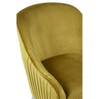 Mustard Velvet Armchair | Louxor