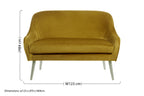 Mustard Velvet Sofa | Louxor