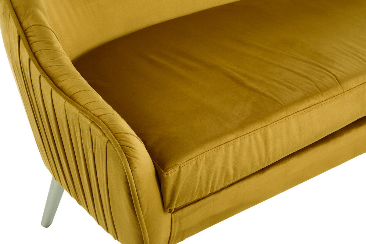 Mustard Velvet Sofa | Louxor