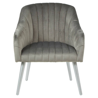 Grey Fabric Armchair | Louxor
