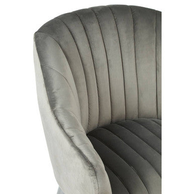 Grey Fabric Armchair | Louxor