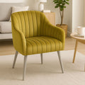 Mustard Fabric Armchair | Louxor