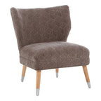 Grey Chenille Wingback Chair | Regents Park
