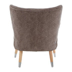 Grey Chenille Wingback Chair | Regents Park