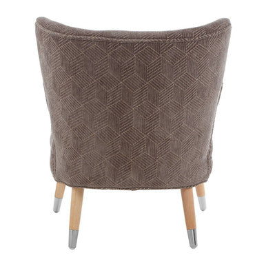 Grey Chenille Wingback Chair | Regents Park