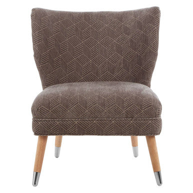 Grey Chenille Wingback Chair | Regents Park
