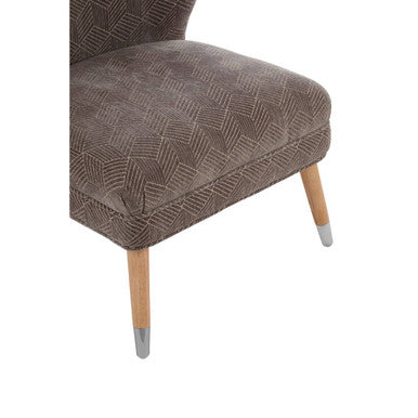 Grey Chenille Wingback Chair | Regents Park