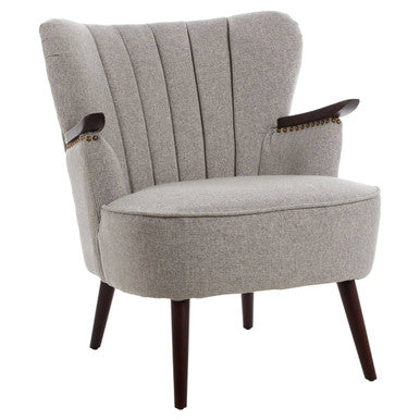 Taupe Fabric Armchair | Hampstead