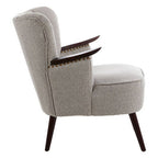 Taupe Fabric Armchair | Hampstead