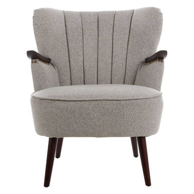 Taupe Fabric Armchair | Hampstead