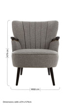 Grey Fabric Armchair | Hampstead