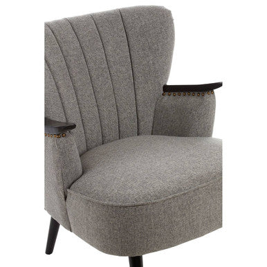 Grey Fabric Armchair | Hampstead
