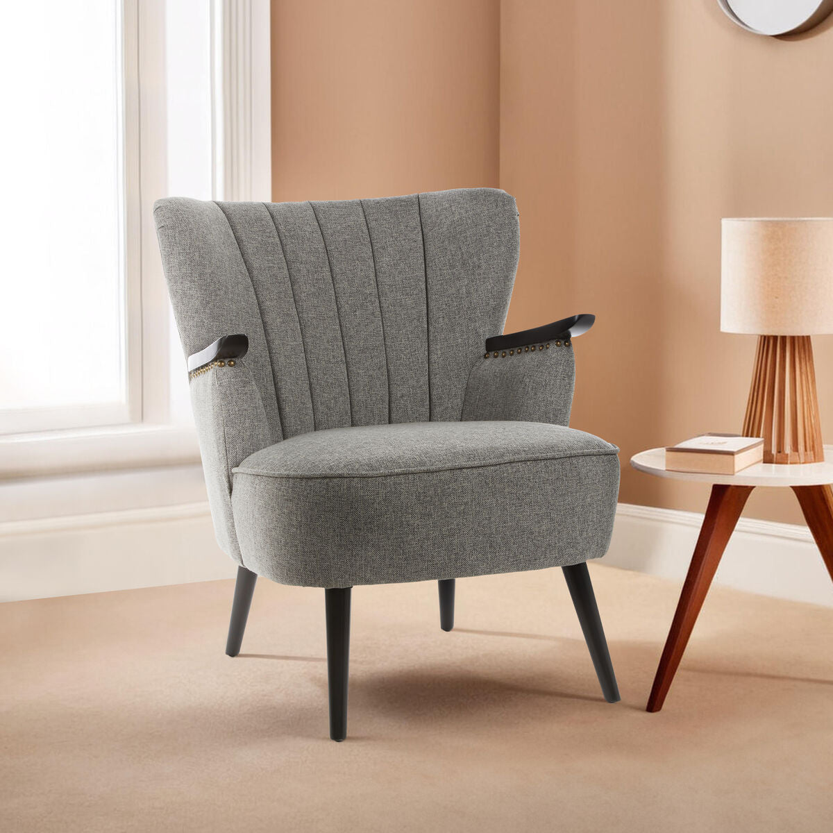 Grey Fabric Armchair | Hampstead