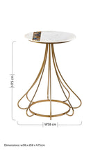 White Marble and Semi-Precious Agate Side Table with Gold Brass Legs, Vizzini