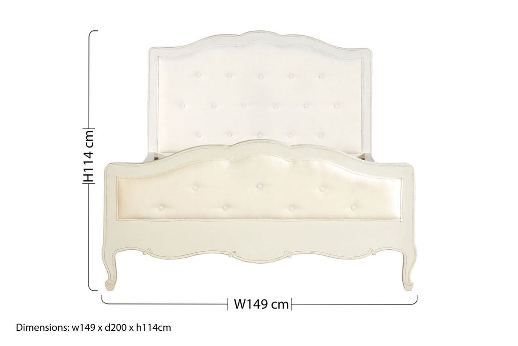 White Double Bed | Loire