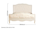 White Kingsize Bed | Loire