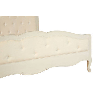 White Super Kingsize Bed | Loire