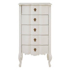5 Drawer White Chest | Loire