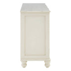 6 Drawer White Sideboard | Loire