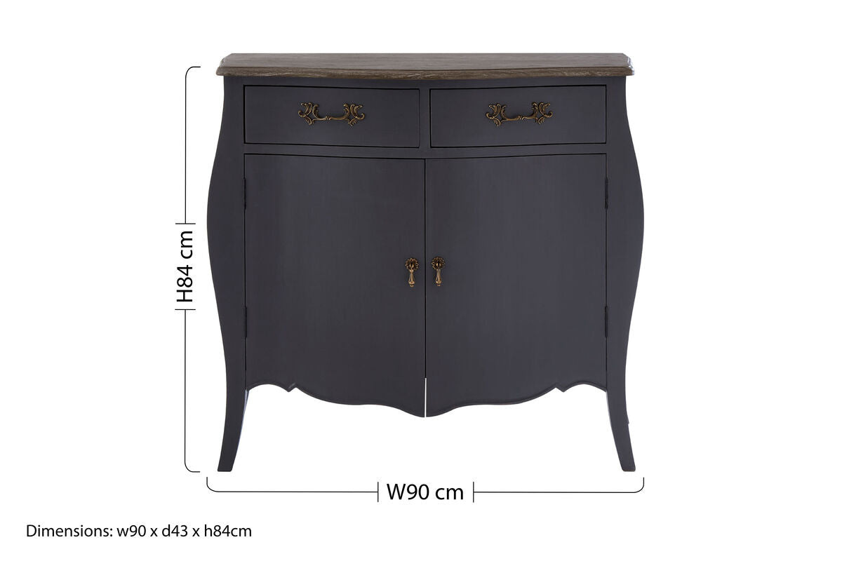 Two Door Dark Grey Sideboard | Loire