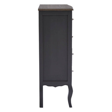 4 Drawer Dark Grey Chest | Loire