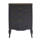 4 Drawer Dark Grey Chest | Loire