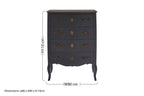 4 Drawer Dark Grey Chest | Loire