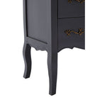 4 Drawer Dark Grey Chest | Loire