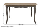 Dark Grey Bayur Wood Dining Table with Natural Wood Top | Loire