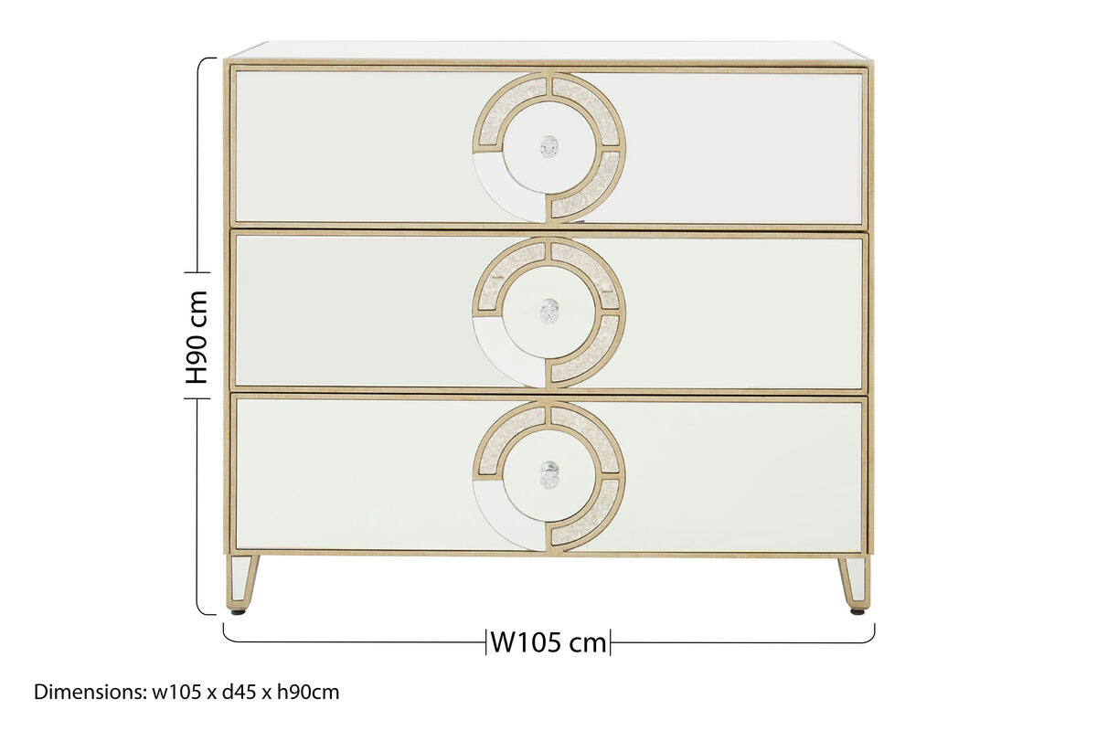 3 Drawer Unit | Knightsbridge