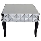 Silve Rectangular Coffee Table with Smoked Glass Detail | Soho