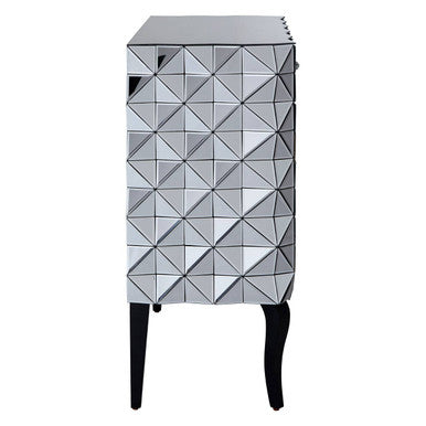 2 Door Silver Finish Sideboard | Soho