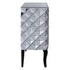 2 Door Silver Finish Sideboard | Soho