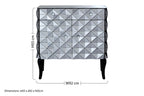 2 Door Silver Finish Sideboard | Soho