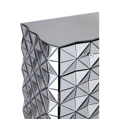 2 Door Silver Finish Sideboard | Soho