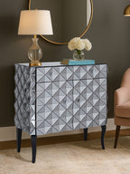 2 Door Silver Finish Sideboard | Soho